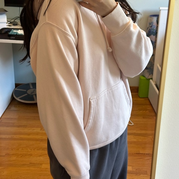 Cozy AF Boyfriend Pink Hoodie XS TNA Aritzia - Picture 5 of 7